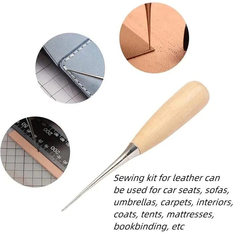 Kit couture cuir 30 ou 32 pièces réparation