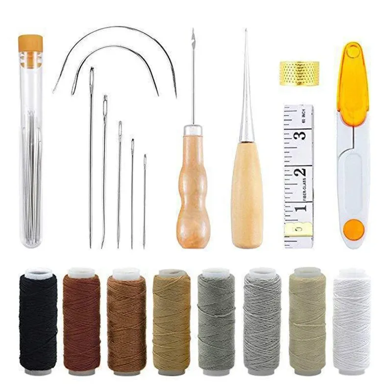 Kit couture cuir 30 ou 32 pièces réparation