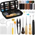 Kit couture cuir 48 pièces avec aiguilles et fil – 1