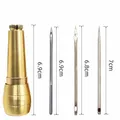 Kit couture cuir 5 aiguilles manche cuivre 50m fil nylon – 1