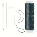 Kit couture cuir 7 pièces fil ciré aiguilles – Couleur Style 4