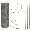 Kit couture cuir 7 pièces fil ciré aiguilles – Couleur Style 5