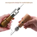 Kit couture cuir 8 pièces avec fil et outils – 4