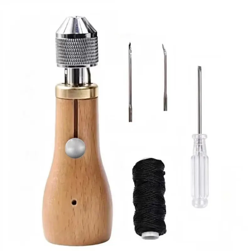 Kit couture cuir aiguille fil cire pour maroquinerie