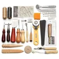 Kit couture cuir aiguilles fil outils pour chaussures et canapés – Color A SET