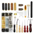 Kit couture cuir aiguilles fil outils pour chaussures et canapés – Color B SET
