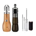 Kit couture cuir avec aiguille et fil, machine manuelle – 1