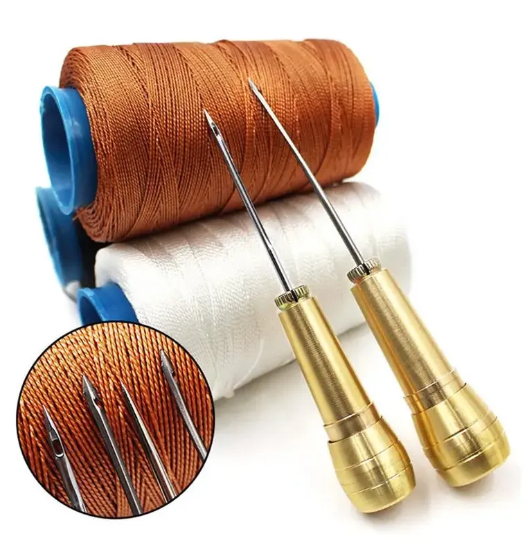 Kit couture cuir avec aiguille et fil pour réparation