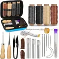 Kit couture cuir avec fil ciré et aiguilles quilting – Couleur SKDI-C01-23B