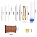 Kit couture cuir avec poinçon, fil ciré et aiguilles – 3