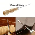 Kit couture cuir fil ciré aiguilles pour débutants et travaux – 3