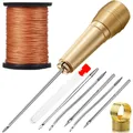 Kit couture cuir poignées cuivre pour réparation chaussures et tentes – 1