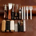 Kit couture cuir poinçon fil ciré aiguilles – 1