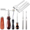 Kit couture cuir poinçon fil ciré aiguilles – 6