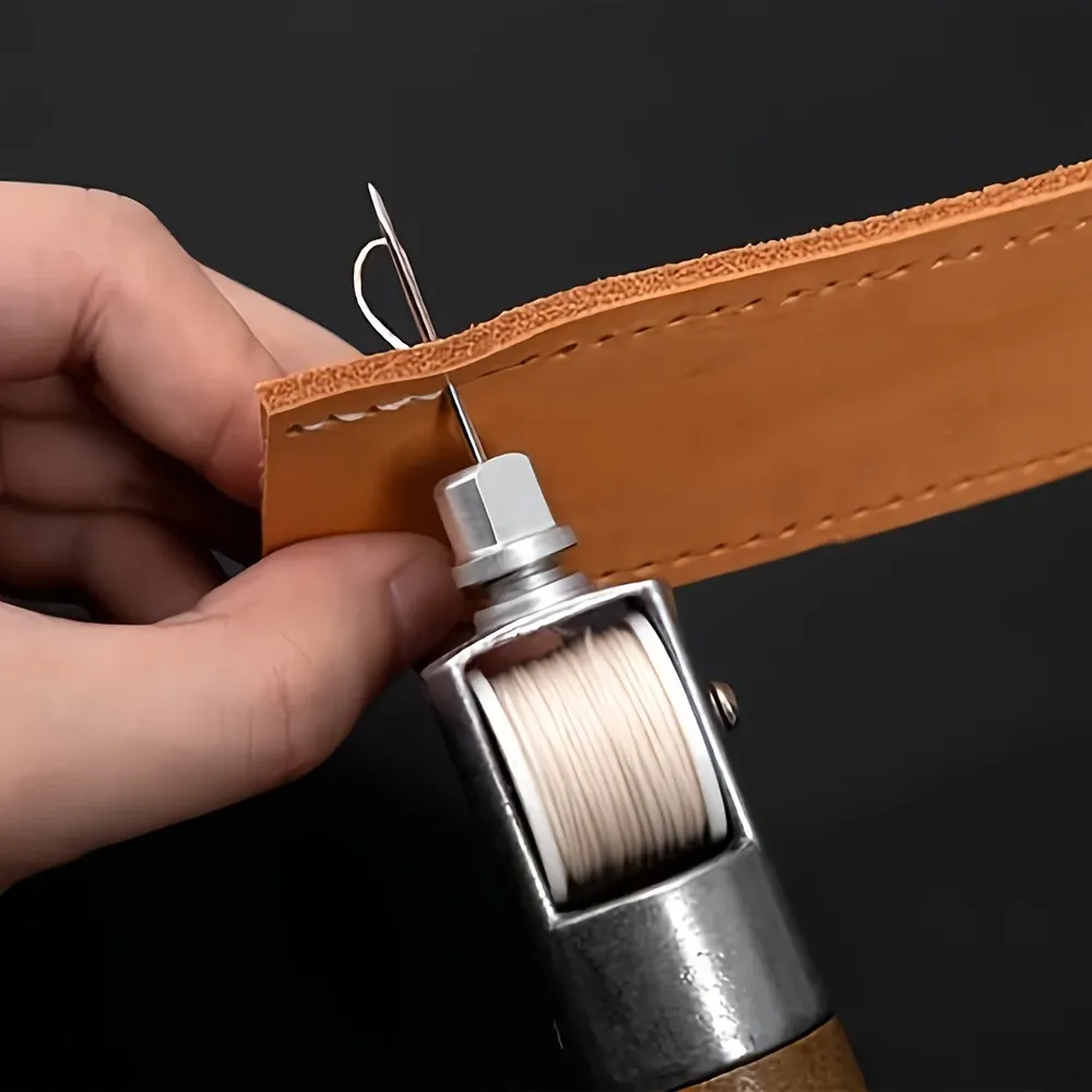 Kit couture cuir point noué 7 pièces pour réparation