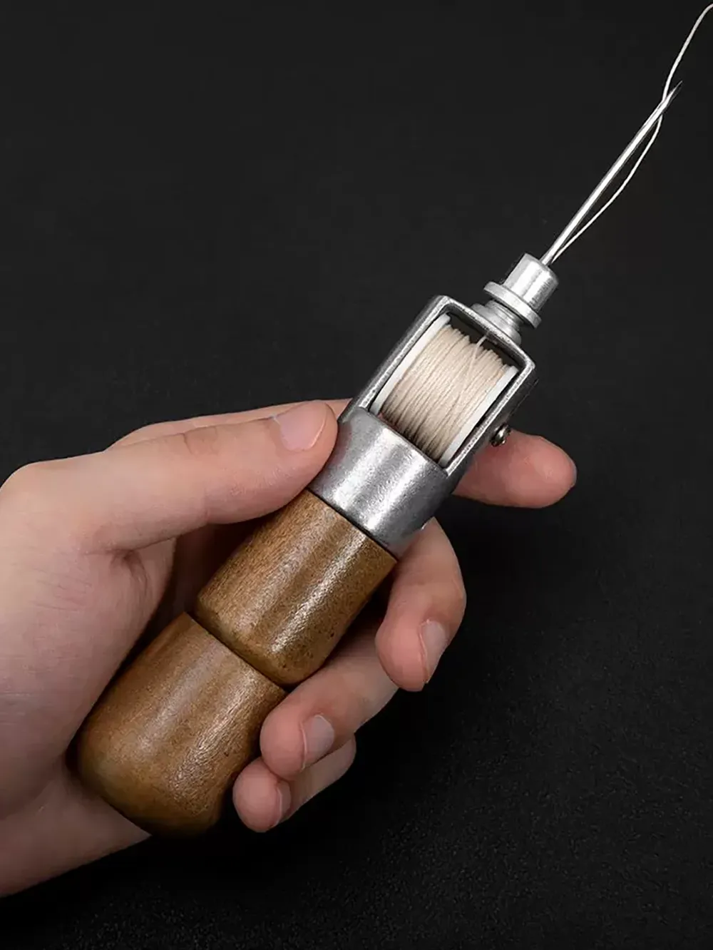 Kit couture cuir professionnel aiguilles fil cire pour artisanat