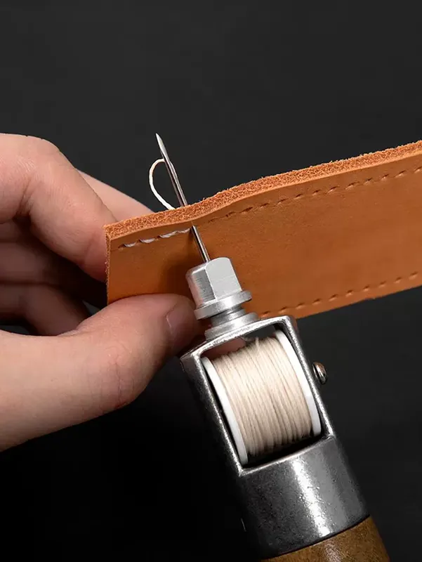 Kit couture cuir professionnel avec aiguilles et fil