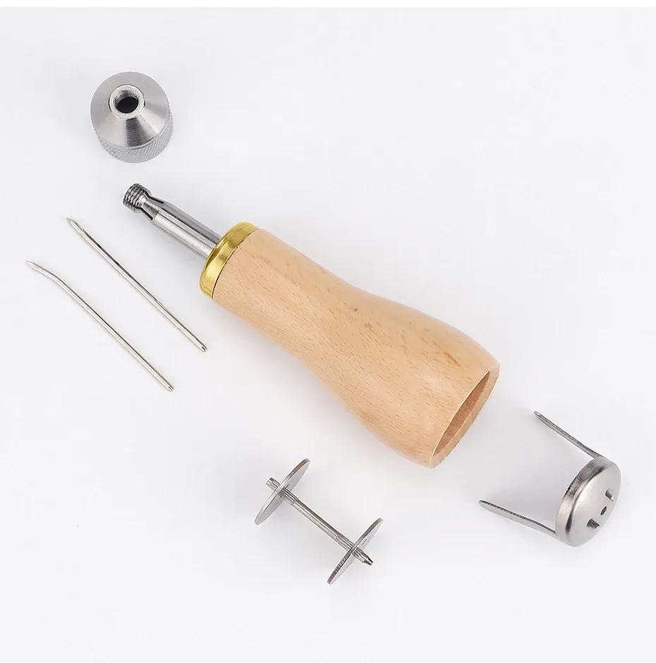 Kit couture cuir rapide 5 à 12 pièces fil cire poinçon