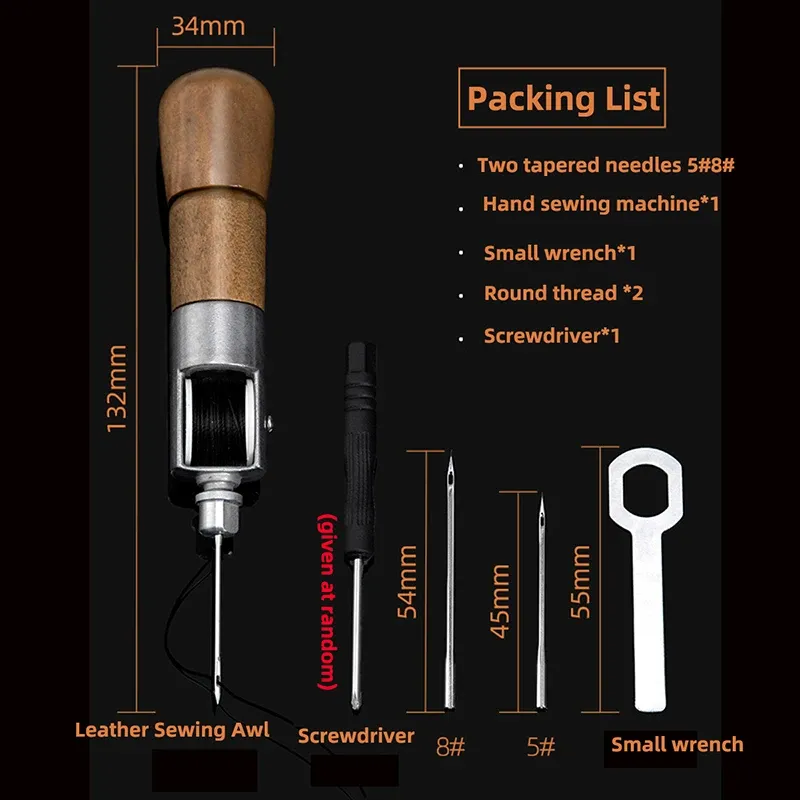 Kit couture cuir rapide pour réparation maroquinerie