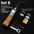 Kit couture cuir rapide pour réparation maroquinerie – Couleur Set B-4 thread