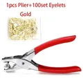 Kit d'œillets avec pince et 100 œillets 4 mm – Couleur Plier-Eyelets Gold