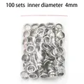 Kit d'œillets avec pince et 100 œillets 4 mm – Couleur Silver