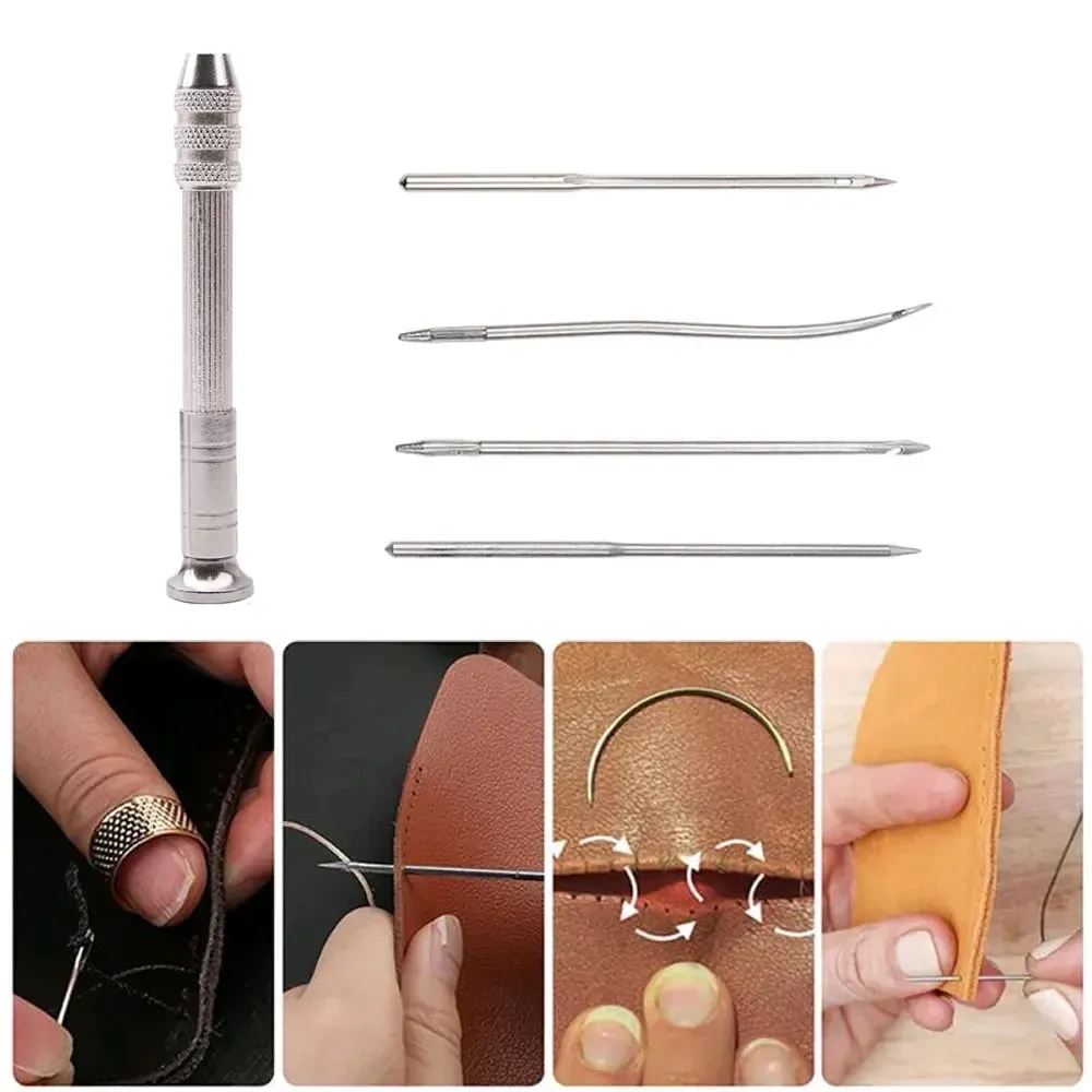 Kit d'outils cuir multifonction aiguille poinçon pour maroquinerie