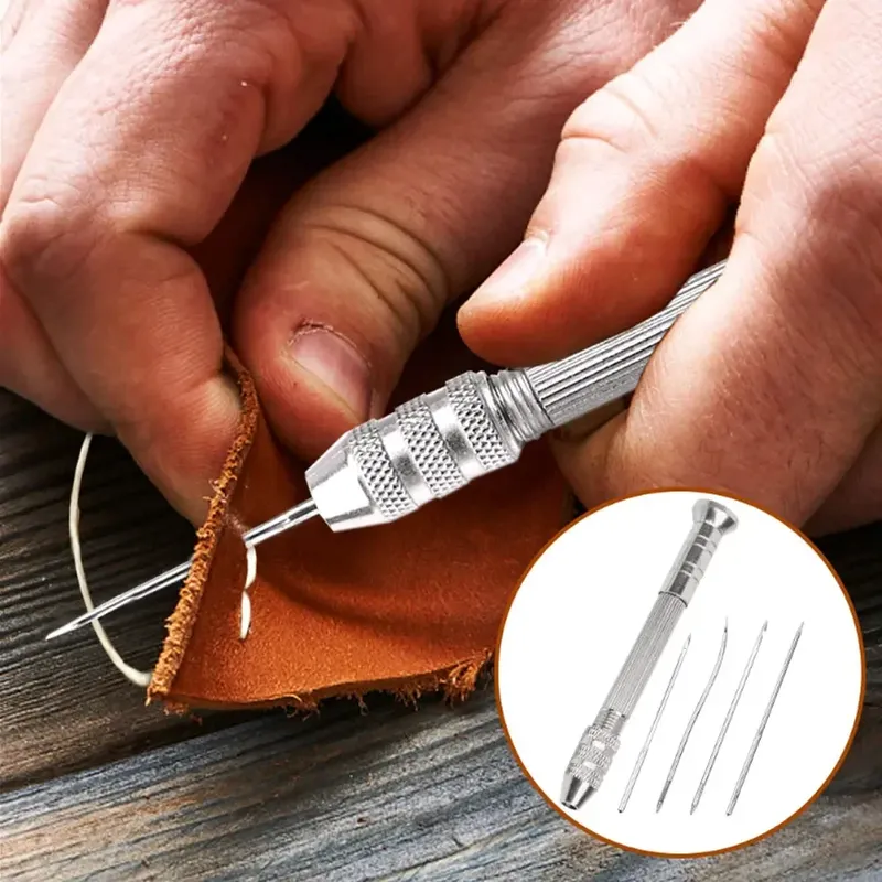 Kit d'outils cuir multifonction aiguille poinçon pour maroquinerie