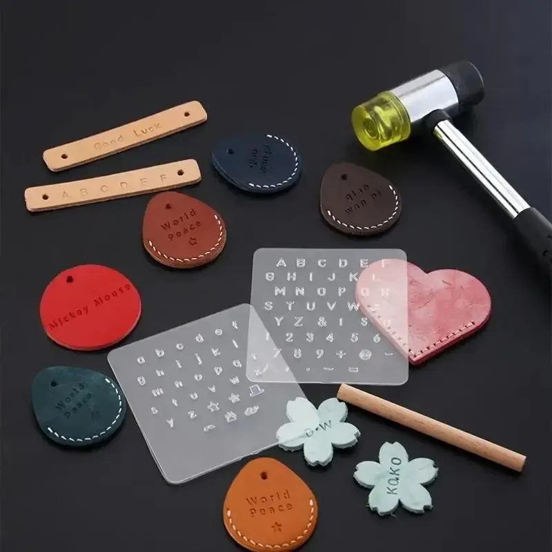 Kit d'outils marquage cuir caractères mobiles cuivre