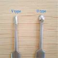 Kit de 2 outils pour cuir rainurage U et V biseautage – Couleur 2Pcs
