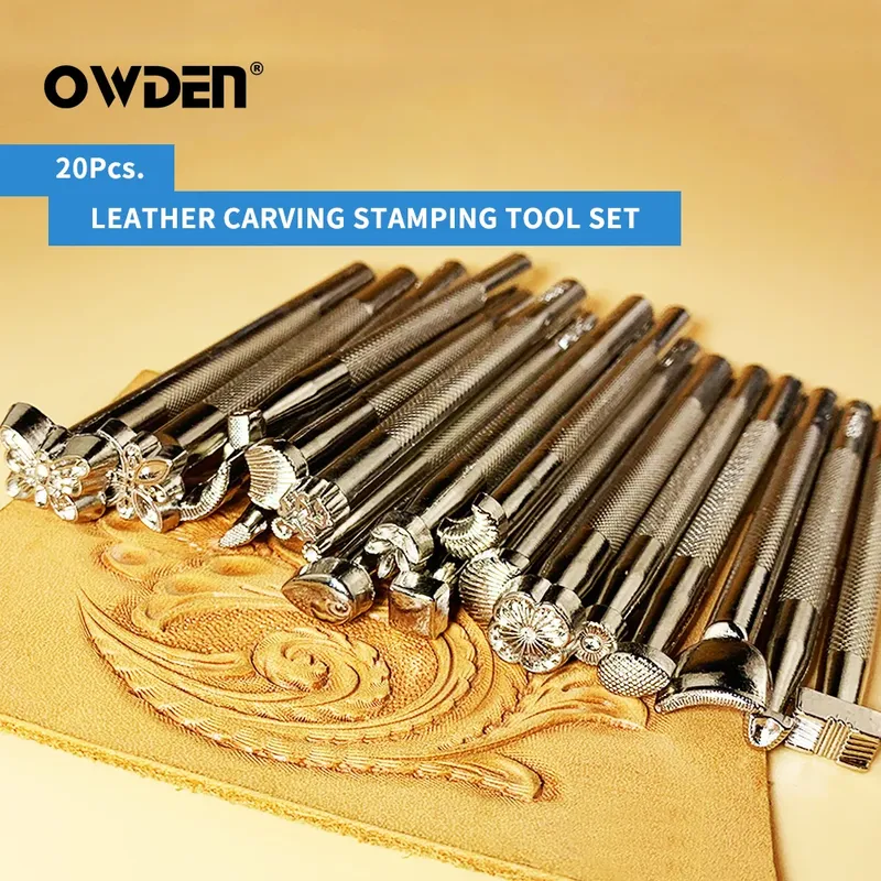 Kit de 20 outils de sculpture et poinçonnage cuir