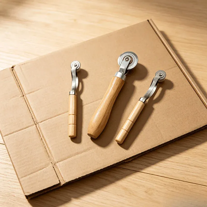 Kit de 3 outils de gaufrage rouleaux pour cuir