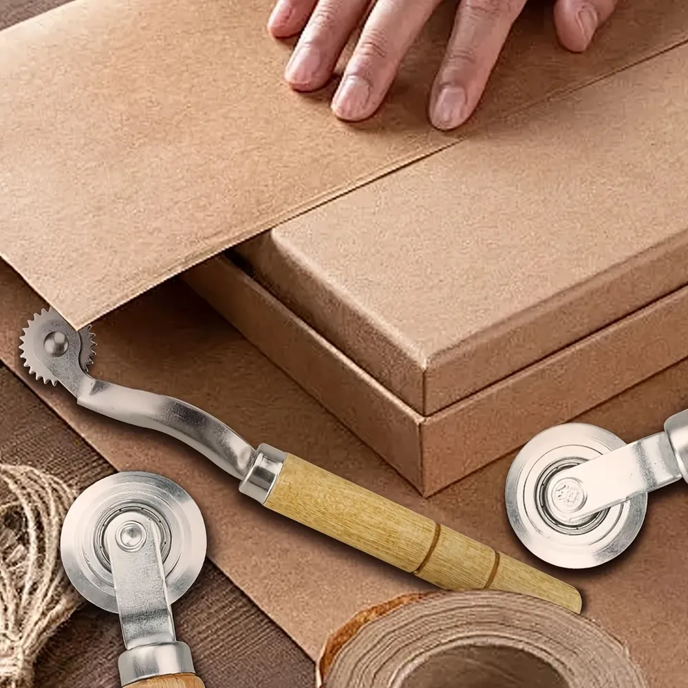 Kit de 3 outils de gaufrage rouleaux pour cuir