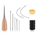 Kit de couture cuir 10 à 11 pièces pour réparation et bricolage – Color 10Pcs