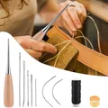 Kit de couture cuir 10 à 11 pièces pour réparation et bricolage – 2
