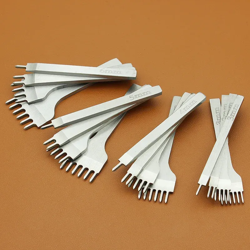 Kit de poinçons diamantés 3 à 6 mm pour cuir
