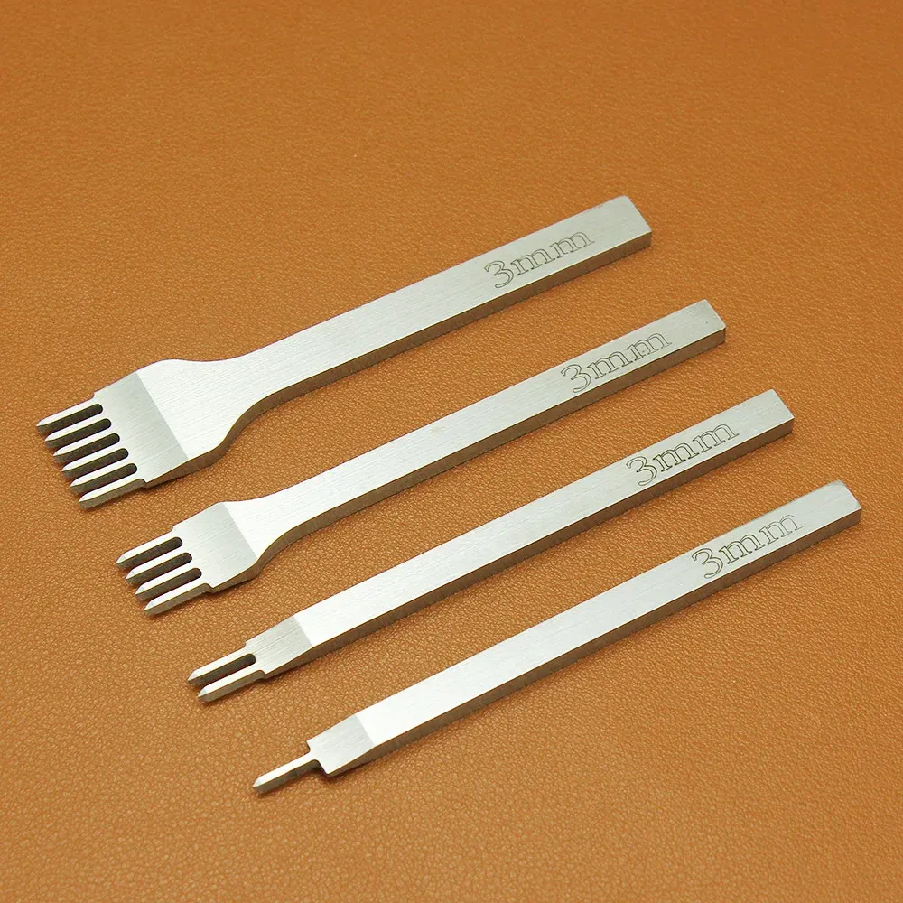 Kit de poinçons diamantés 3 à 6 mm pour cuir