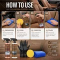 Kit nettoyage cuir 2 x 16 oz spray avec accessoires pour auto – 4