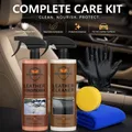 Kit nettoyage cuir 2 x 16 oz spray avec accessoires pour auto – 6