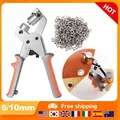 Kit œillets 6 à 10 mm, 100 pièces avec pince et perforateur – 1