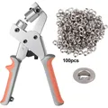 Kit œillets 6 à 10 mm, 100 pièces avec pince et perforateur – Couleur 6mm