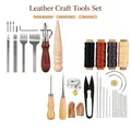 Kit outils couture cuir avec fil ciré et poinçon – 1