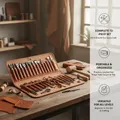 Kit outils cuir 72 pièces avec sac de rangement portable – 5