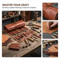 Kit outils cuir 92 pièces avec sac de rangement portable – 6