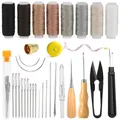 Kit outils cuir fil cire aiguilles poinçon pour maroquinerie – 2