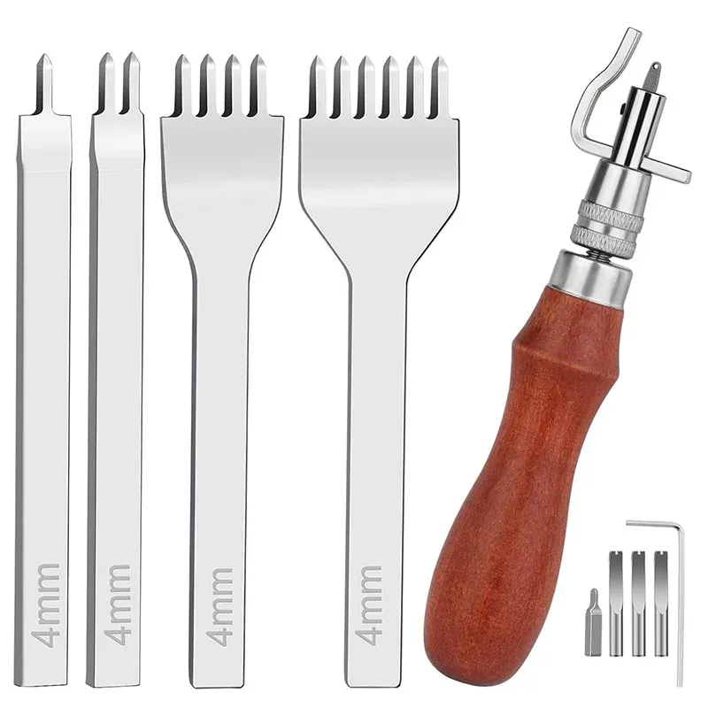 Kit outils cuir rainureuse poinçon ciseau diamanté