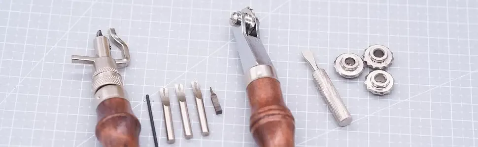 Kit outils marquage et surpiqûre pour cuir