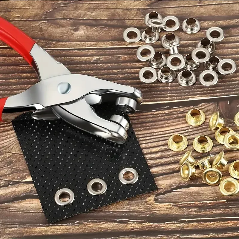 Kit pinces à œillets 1/4 pouce pour cuir et tissu