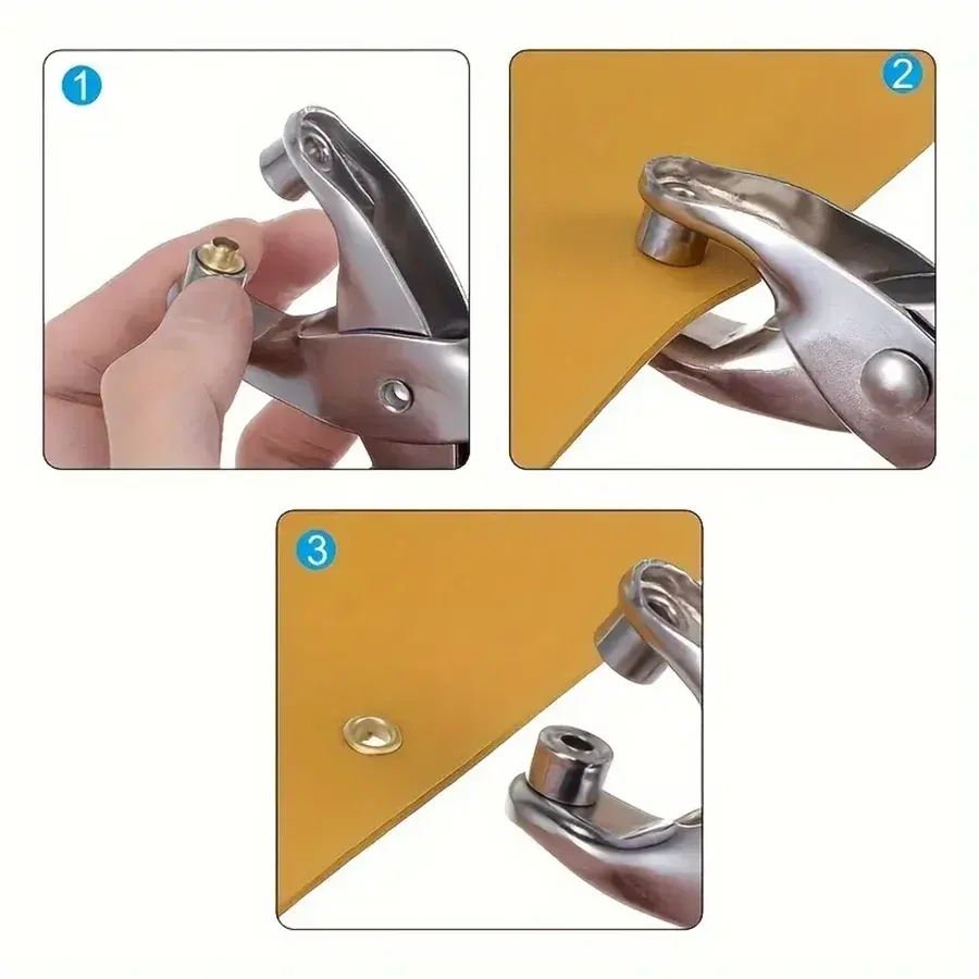 Kit pinces à œillets 1/4 pouce pour cuir et tissu