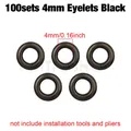 Kit pinces à œillets 4 mm pour artisanat du cuir – Couleur Black